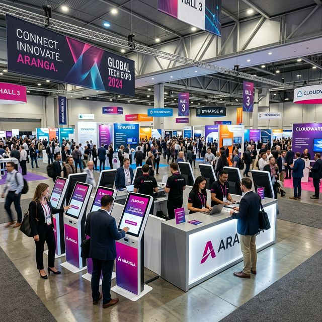 Aranga kiosker på messe